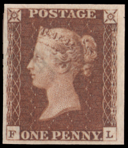 1841 1d red-brown Plate 64 Imprimatur. Ex Royal Philatelic Collection