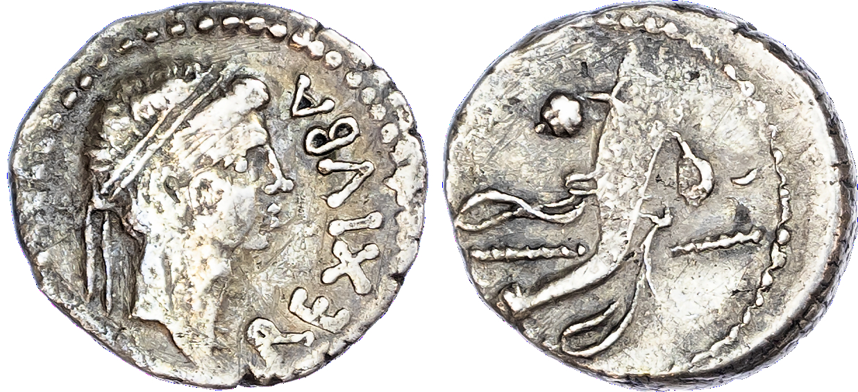 Kings of Mauretania, Juba II (25 BC – AD 24) AR Denarius