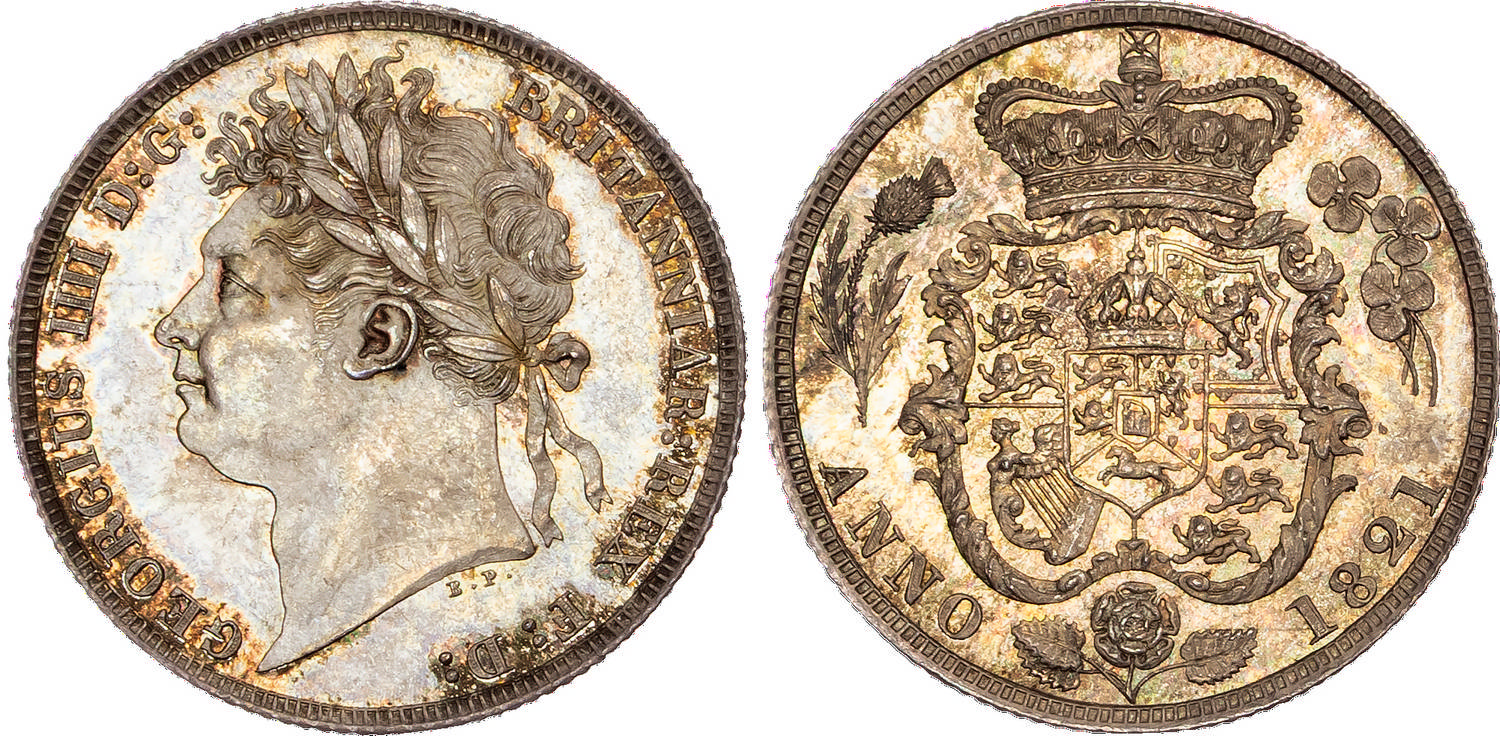 George IV (1820-1830), AR Shilling, 1821.
