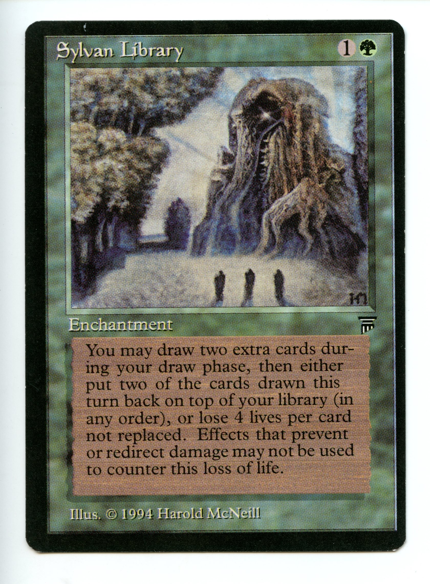 Magic The Gathering - Sylvan Library - Legends - Lightly Played Condition