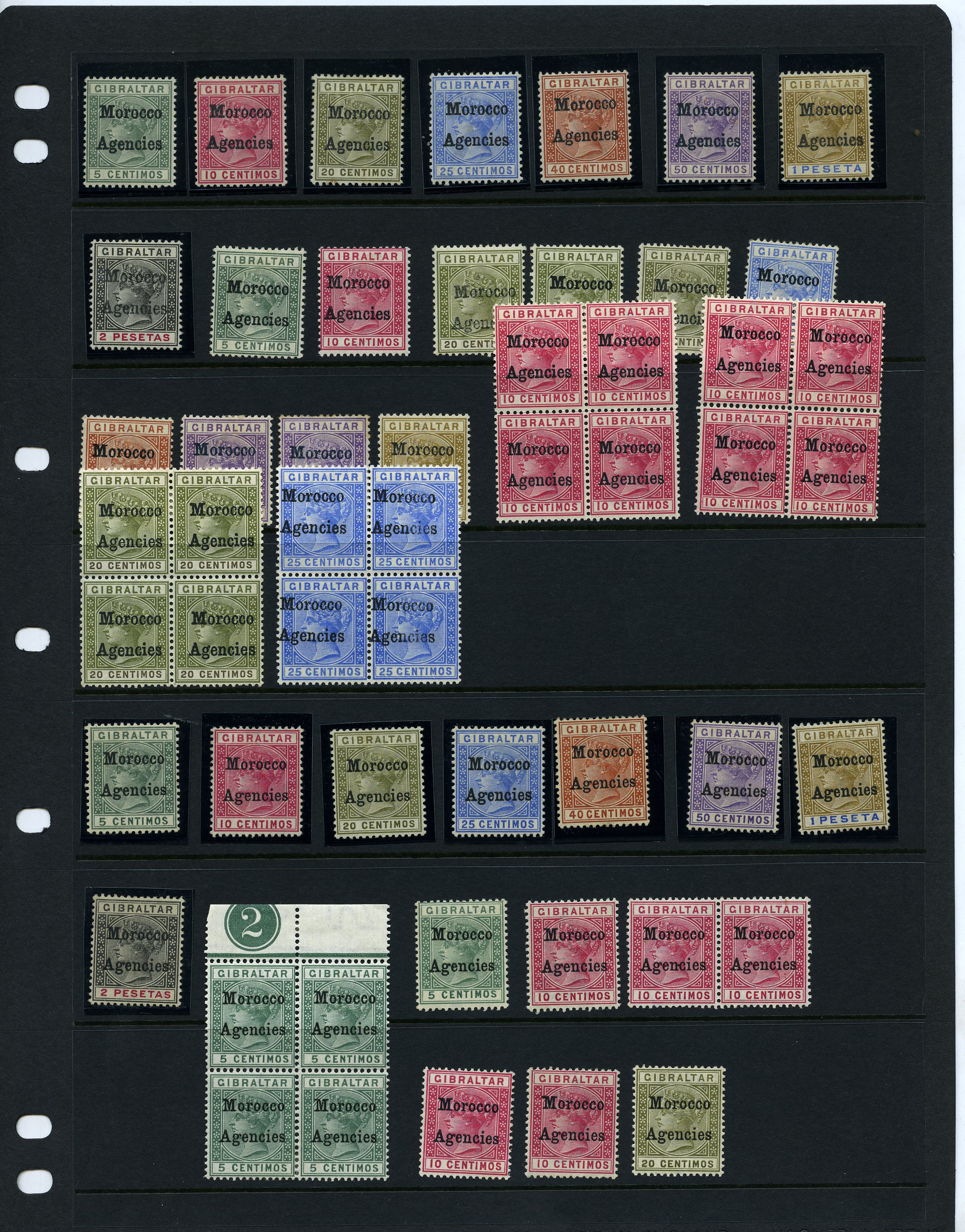 Gibraltar period collection, mint on two...