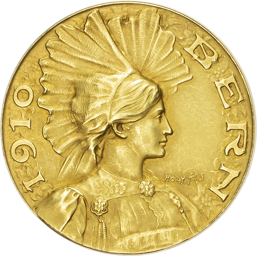 Switzerland. Bern Shooting Festival AV Medal. 1910. 