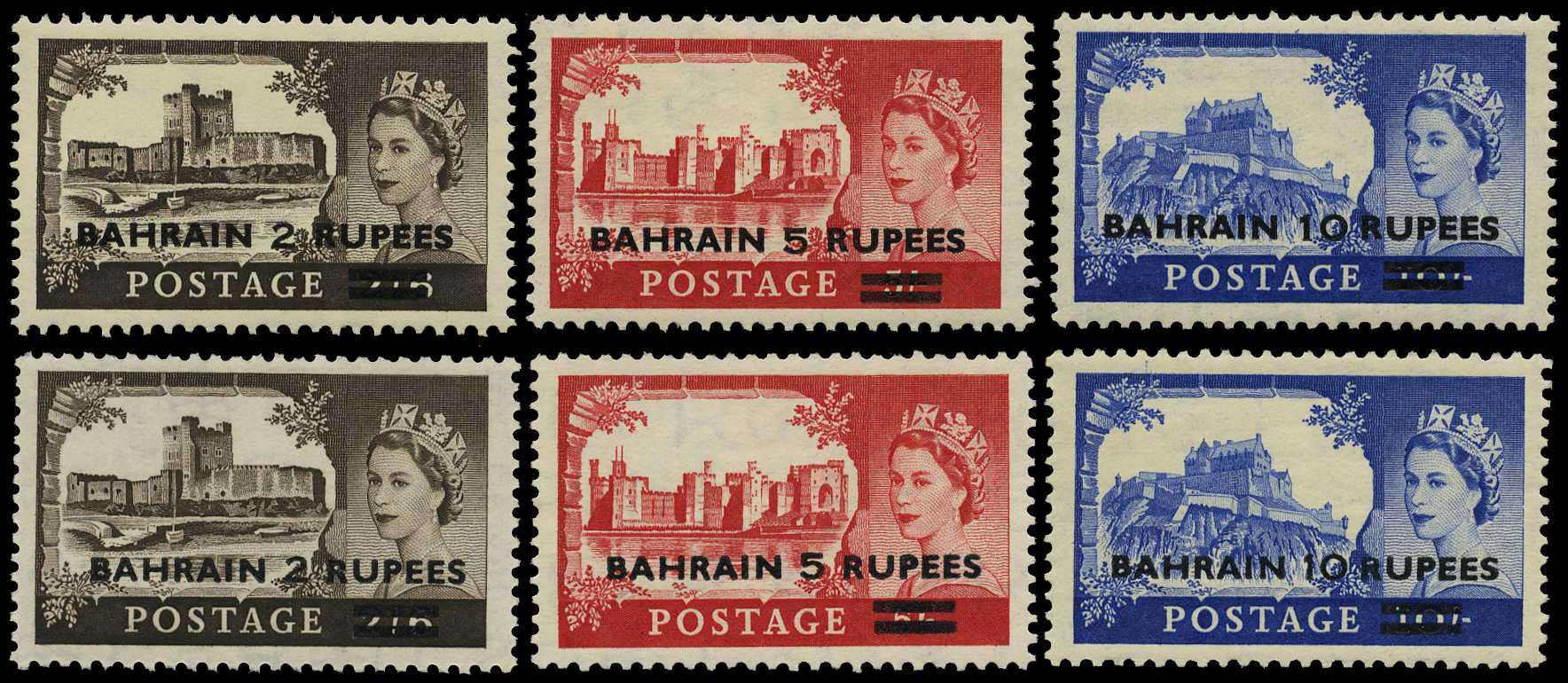 1955-8 Castles Type I and Type II...