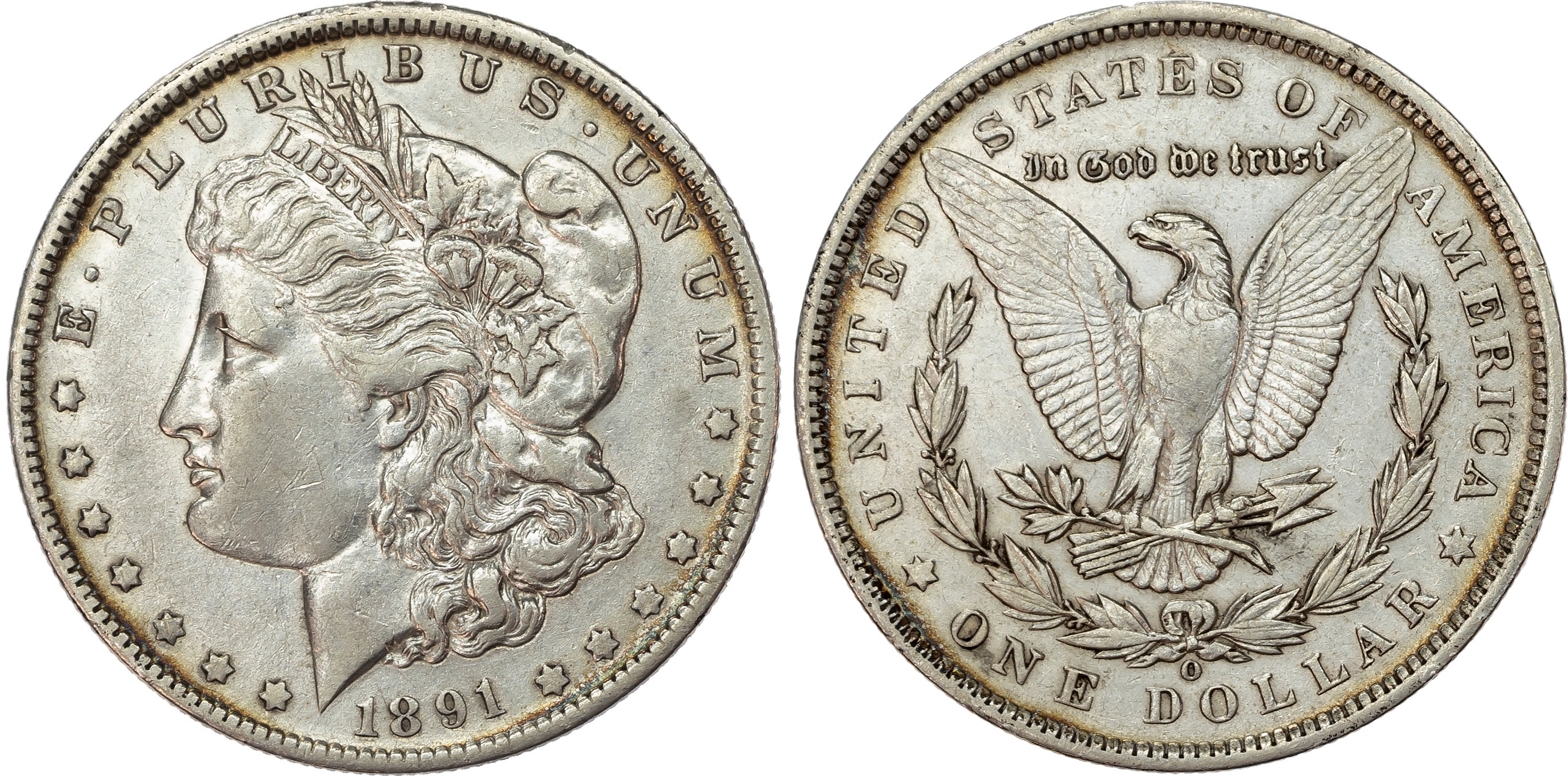 USA, silver Morgan Dollar, 1891, New Orleans