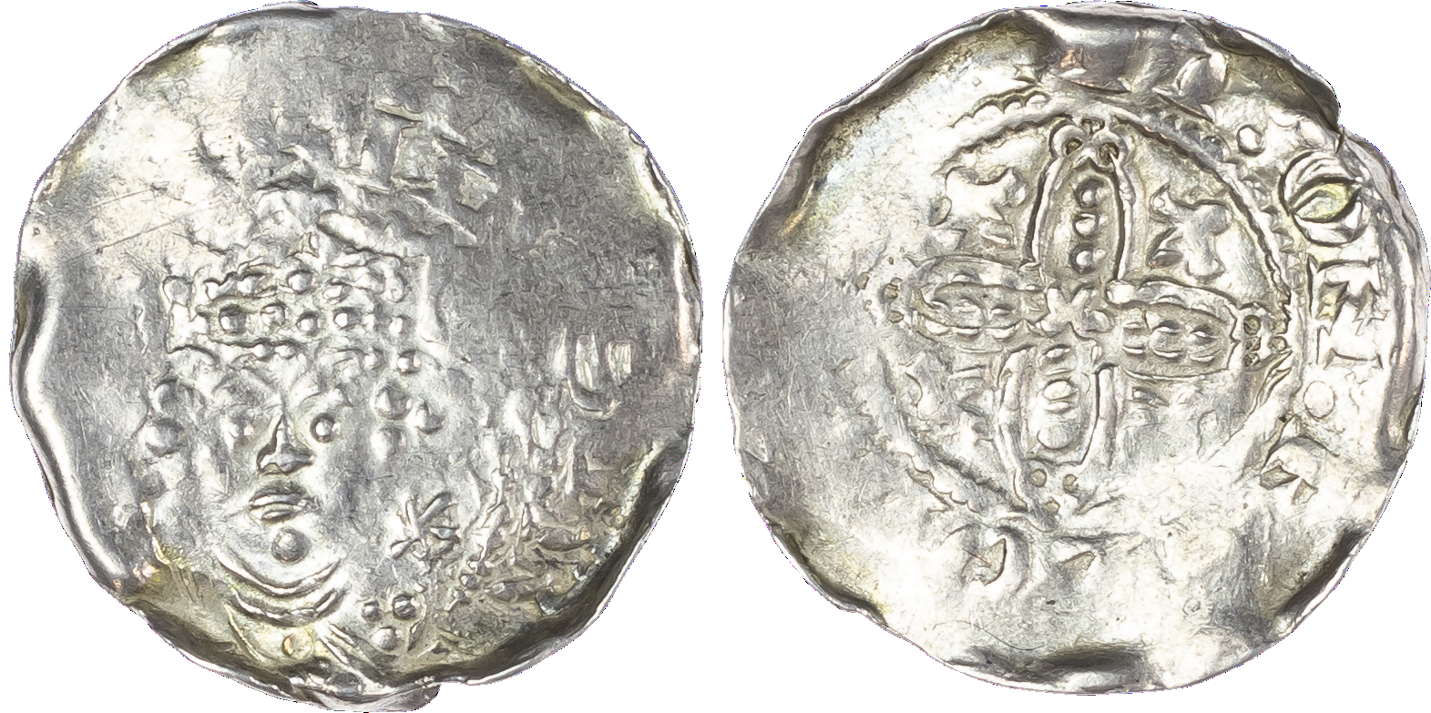 Henry I (1100‑35), Penny, pellets in quatrefoil type (c.1123), Lincoln mint, moneyer Wufie legend surrounds [+HEN]RICVS R,