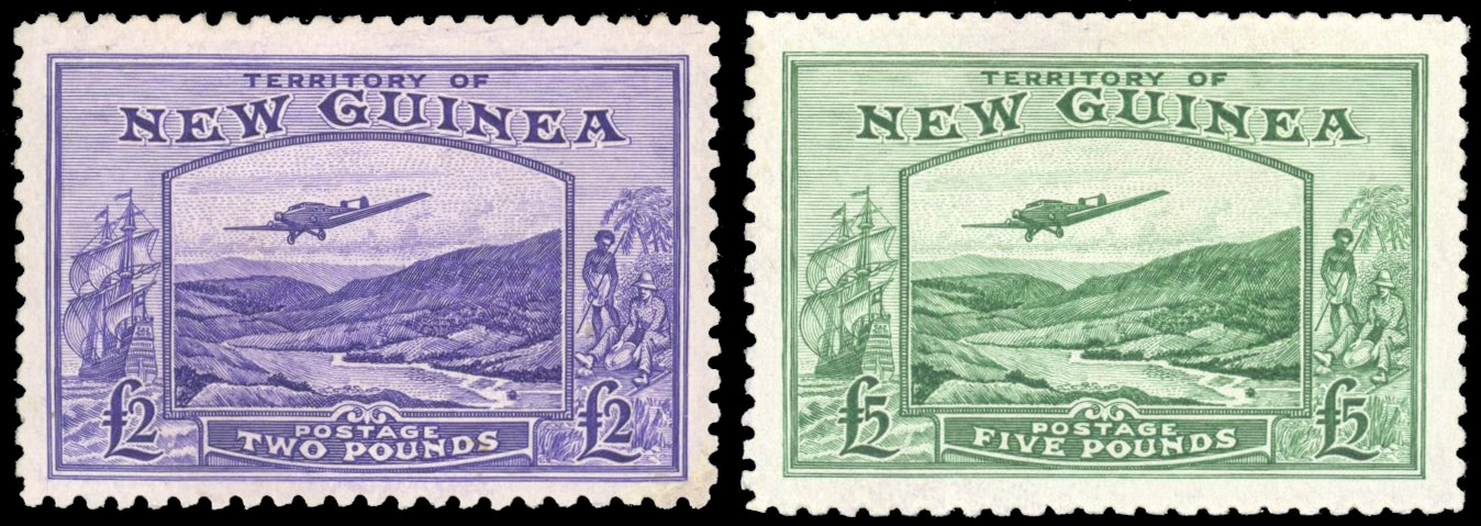 New Guinea 1935 and 1939 Airs mint