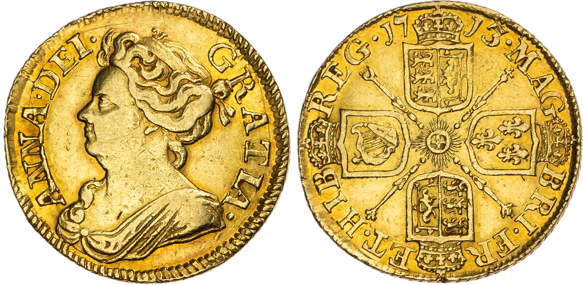 Anne (1702-14), Guinea, 1713.