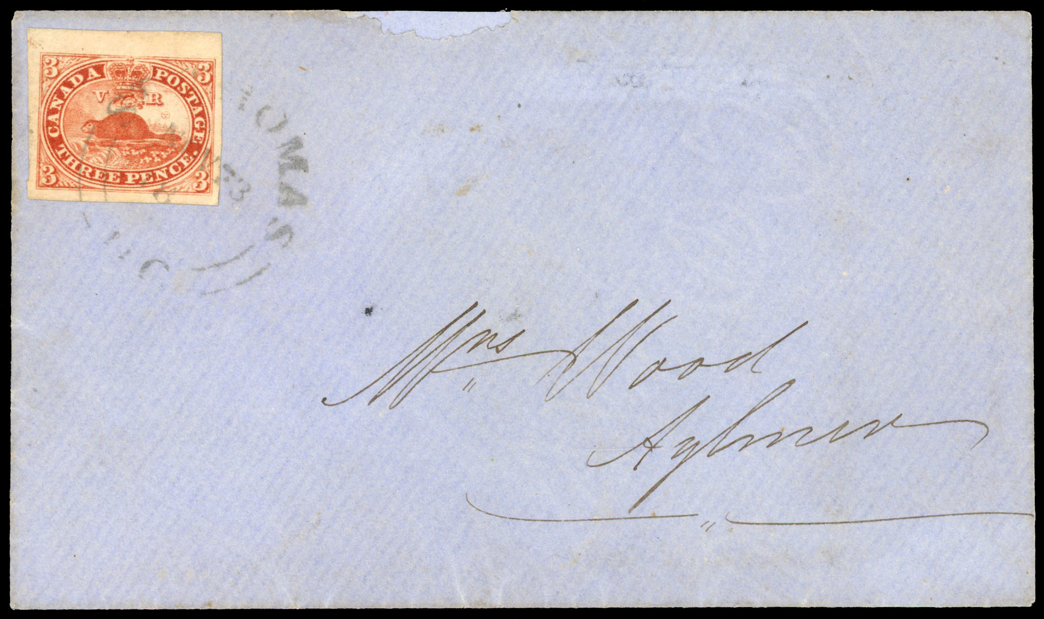 Canada SG 18 3d beaver on internal cover