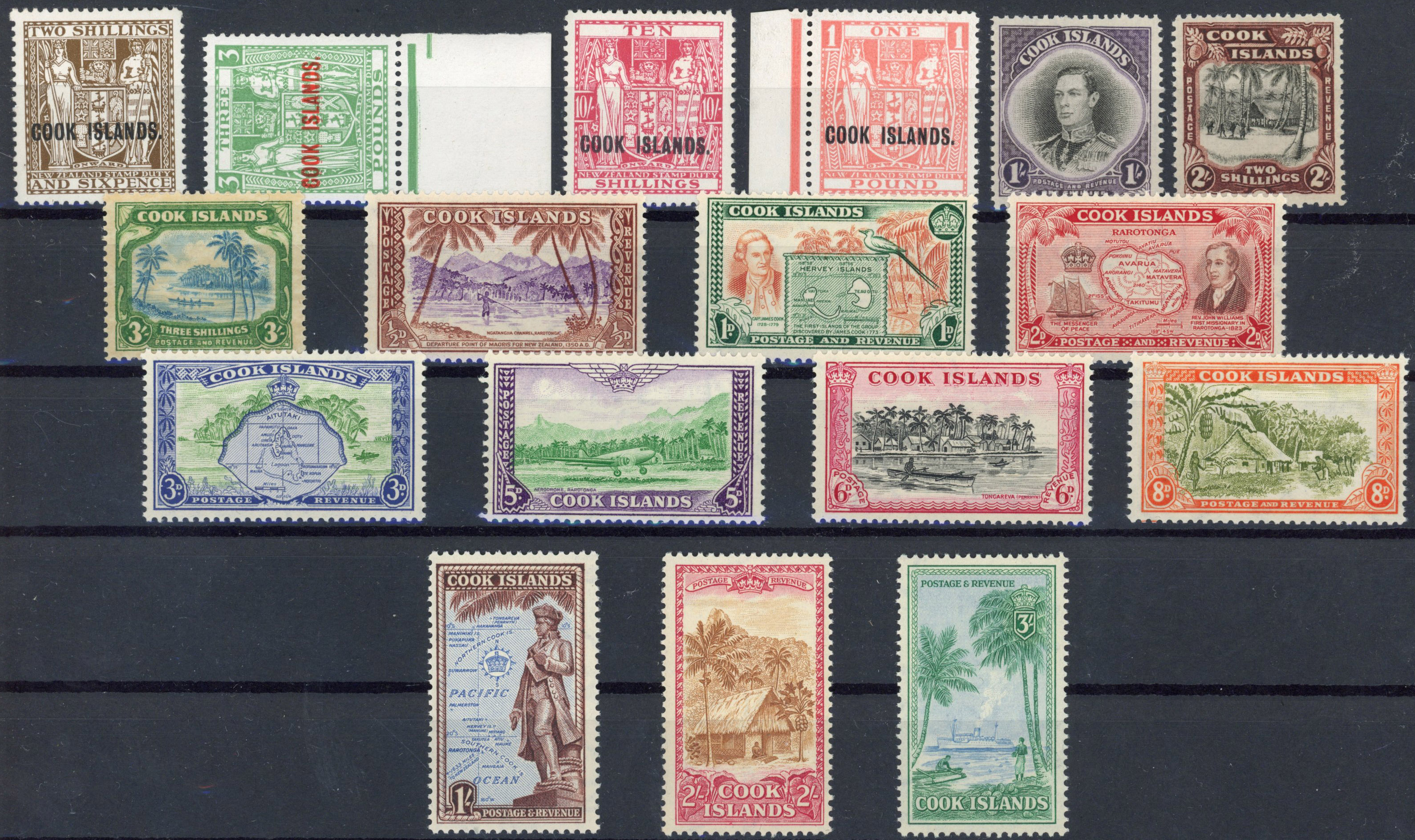 Cook Islands KG VI group mint