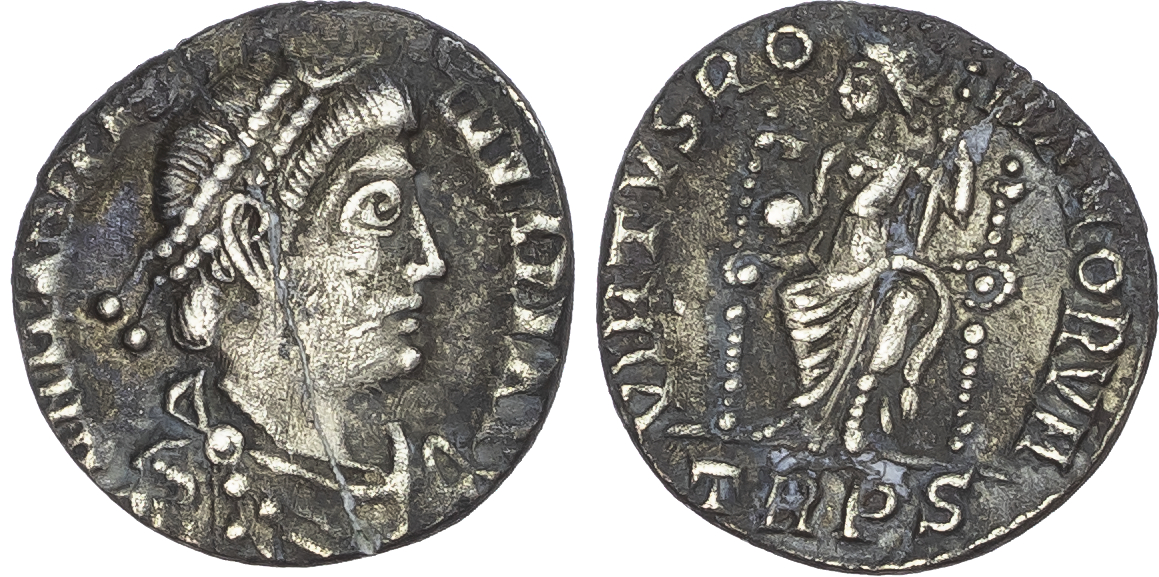 Magnus Maximus (AD 383-388) AR Siliqua, Trier, 1.28g.