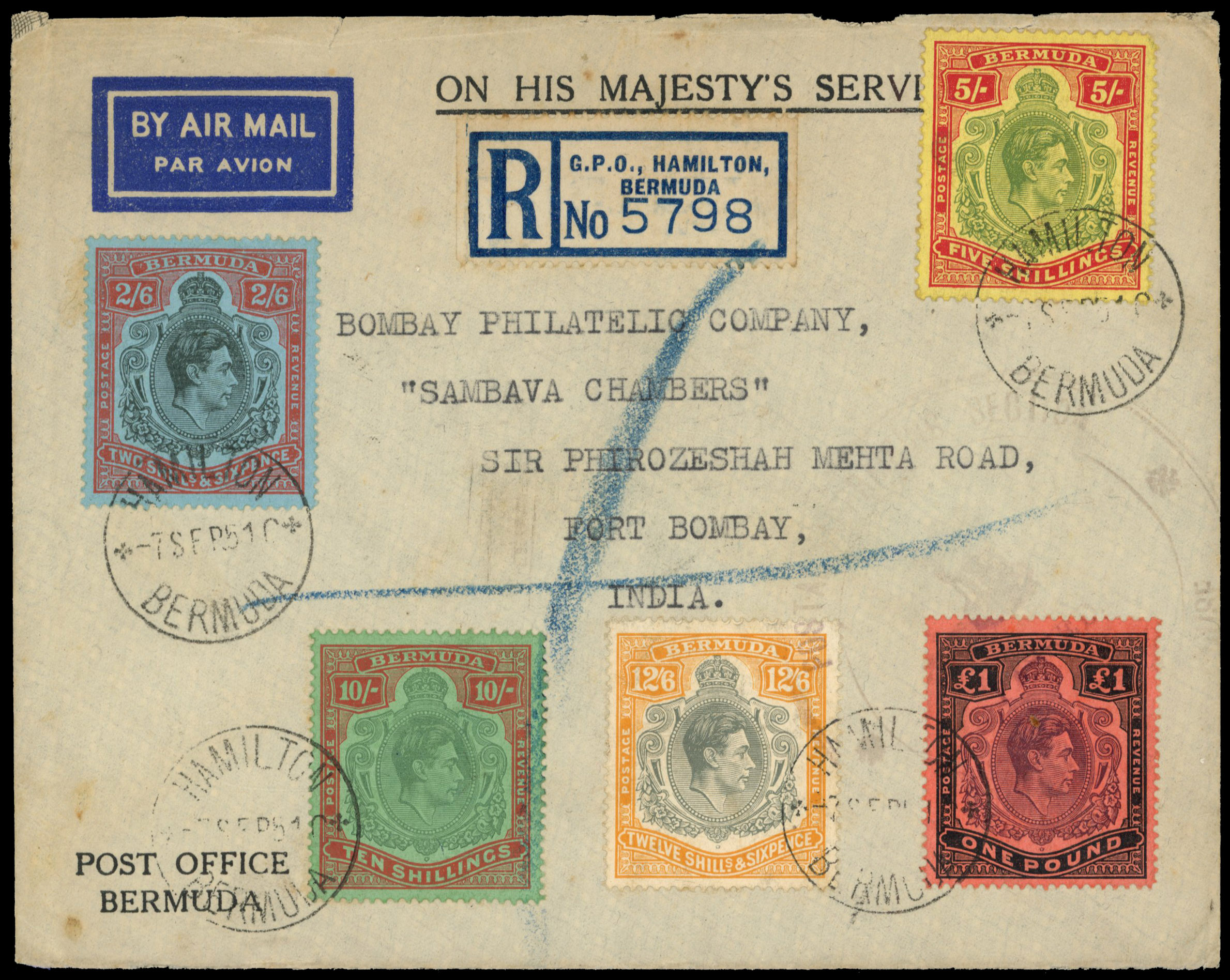 Bermuda SG 117b-121c cover