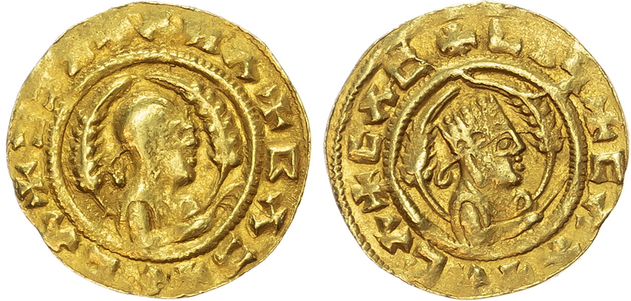 Axum, Ebana (c. AD 460 - 480) AV Unit, 1.59g.