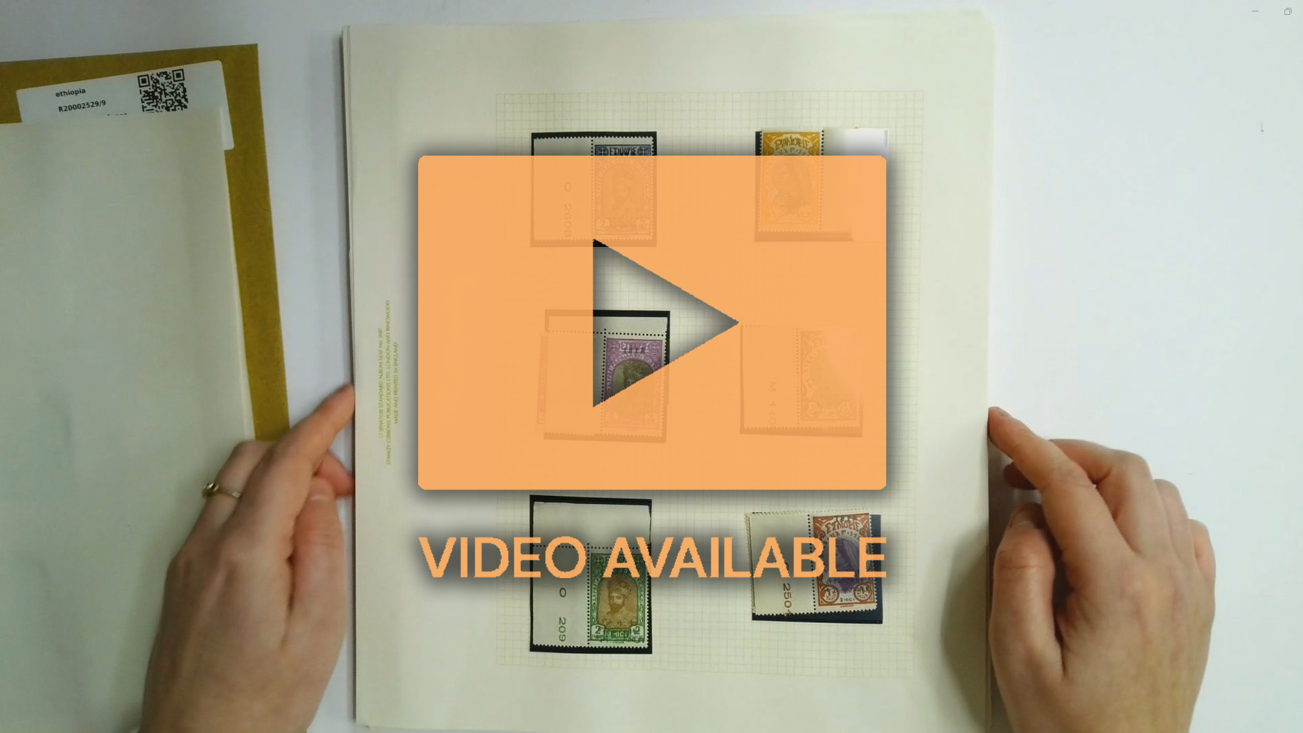 Ethiopia 1928-31 definitives and commemorative overprints 