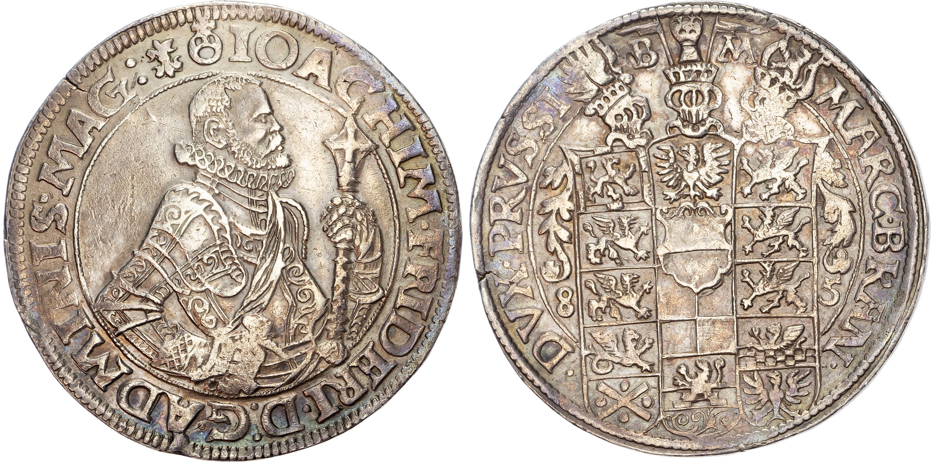 Germany, Magdeburg, Joachim Friedrich von Brandenburg (1566-1598), silver Taler, 1585