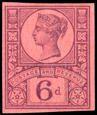 GB SG 208 1887 Jubilee 6d imprimatur