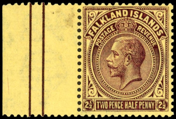 Falkland Islands SG 77ay 1925 2½d watermark inverted and reversed mint