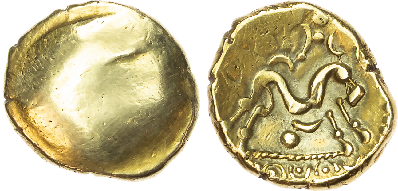 Imported Coinages, Ambiani (c. 60-50 BC) AV Stater, 6.20g.