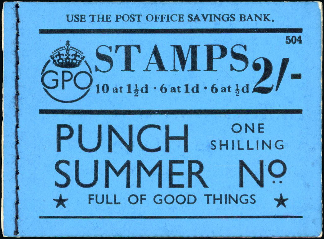 1938 2s Booklet (Edition 504). A fine and fresh example