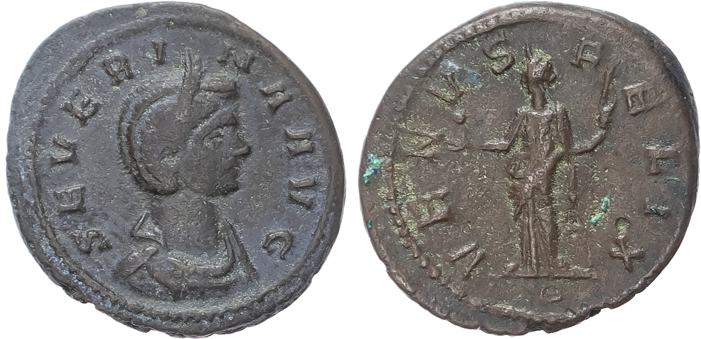 Severina (AD 270-275) Bi Denarius, Rome, AD 275, 2.86g. 