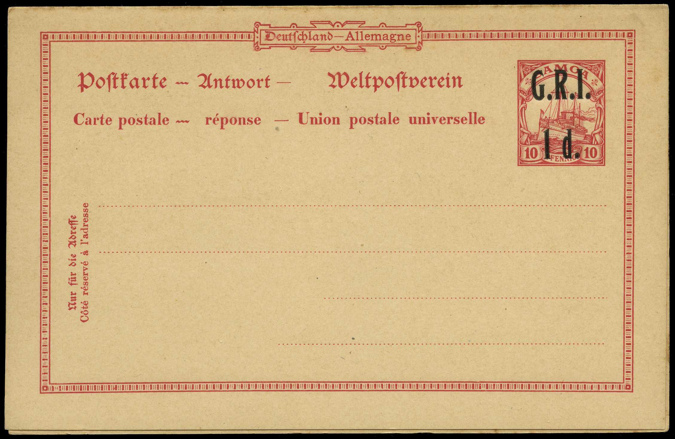 POSTAL STATIONERY: New Zealand Occupation...