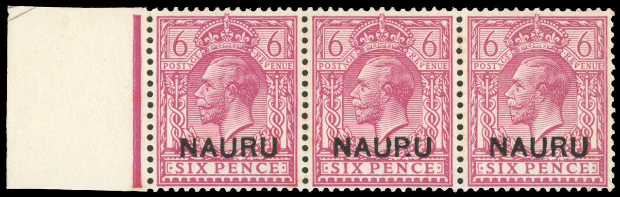 Nauru 1916-23 6d purple variety NAUP.U