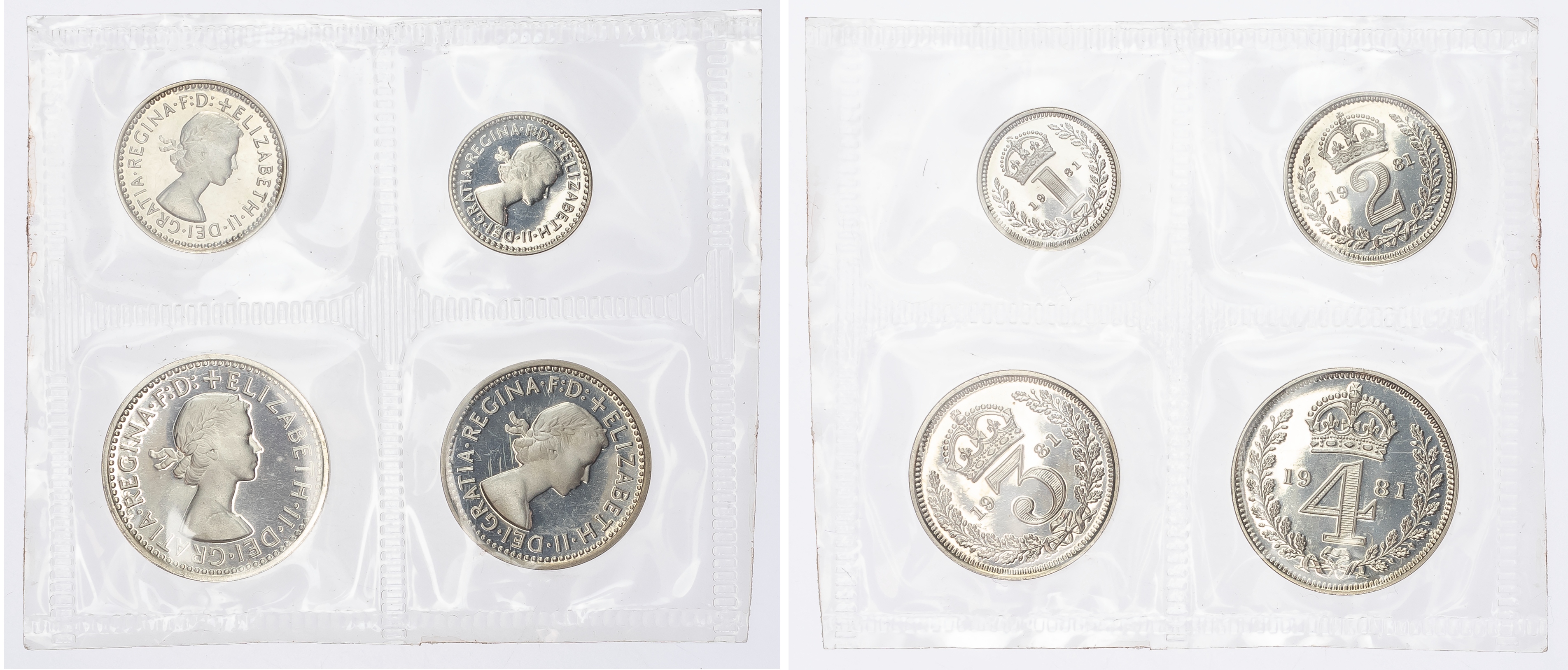 Elizabeth II (1952-2022) Maundy Set, 1981, Fourpence, Threepence, Twopence, Penny.