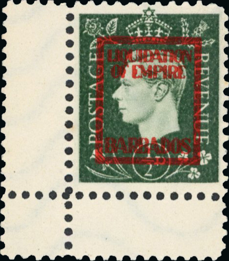 German Propaganda Forgeries; Barbados set unused