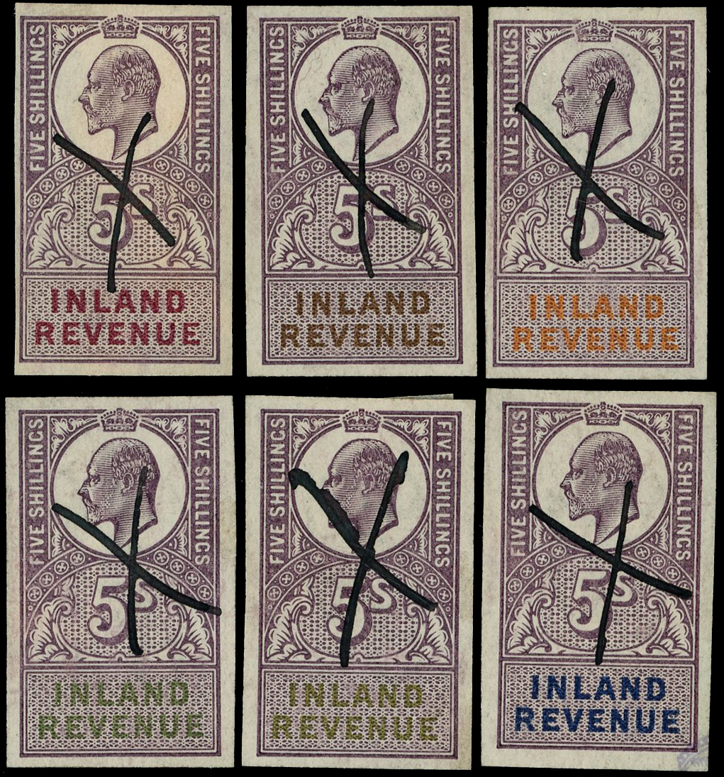 GB Inland Revenue Colour Trials.