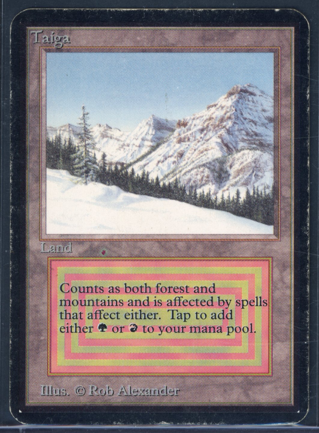 Magic The Gathering - Taiga - Alpha - Poor 