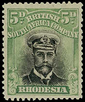 1917-20 5d Head Die IIIA, perf 14. Fine...