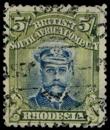 1913-7 5/- Head Die II, perf 14, from the...
