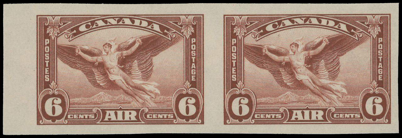 Canada 1935 Air 6c imperf pair