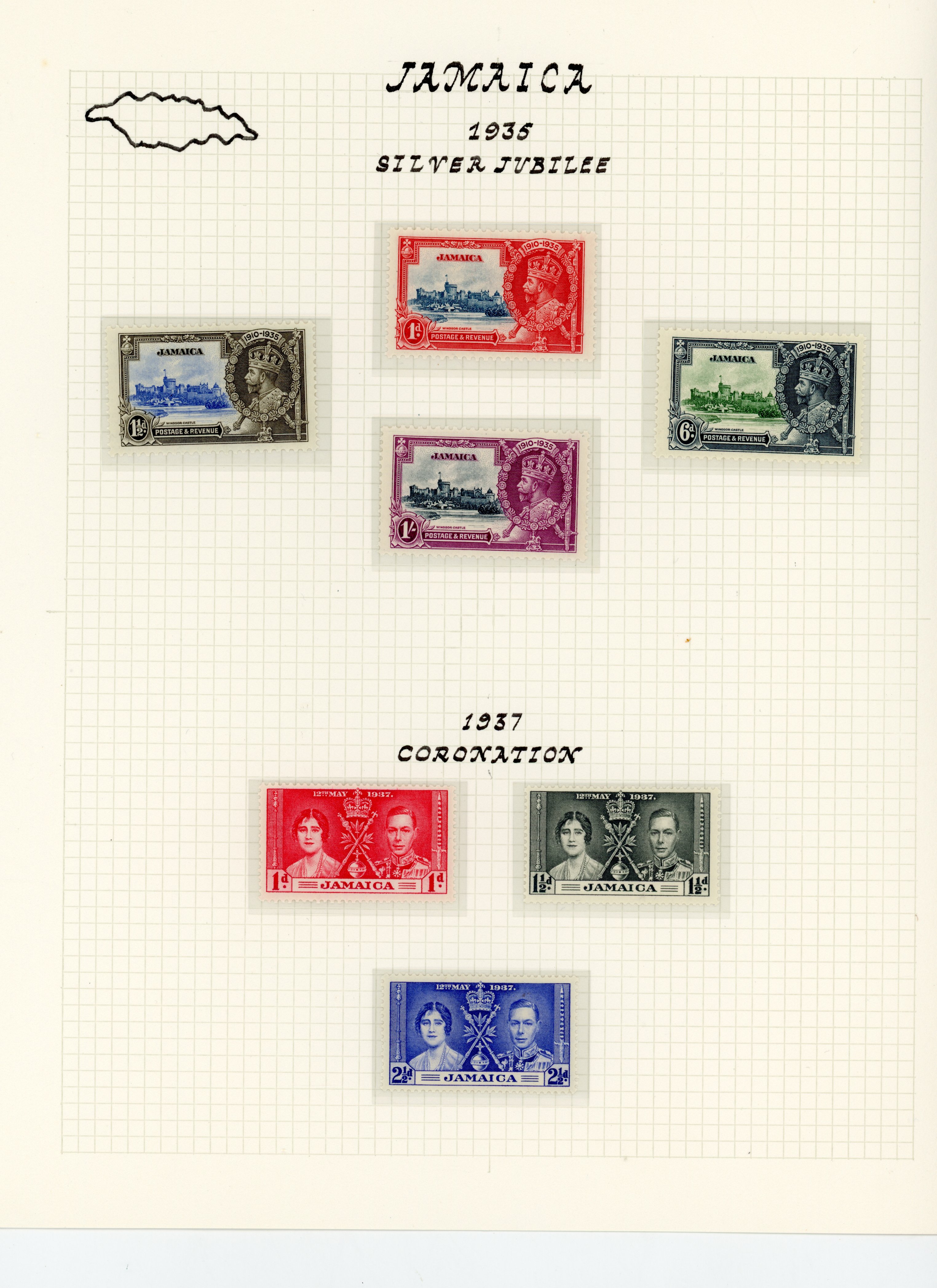 Jamaica KG VI collection mint