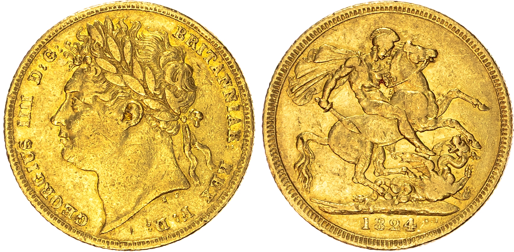 George IV (1820-1830) Sovereign, 1824.