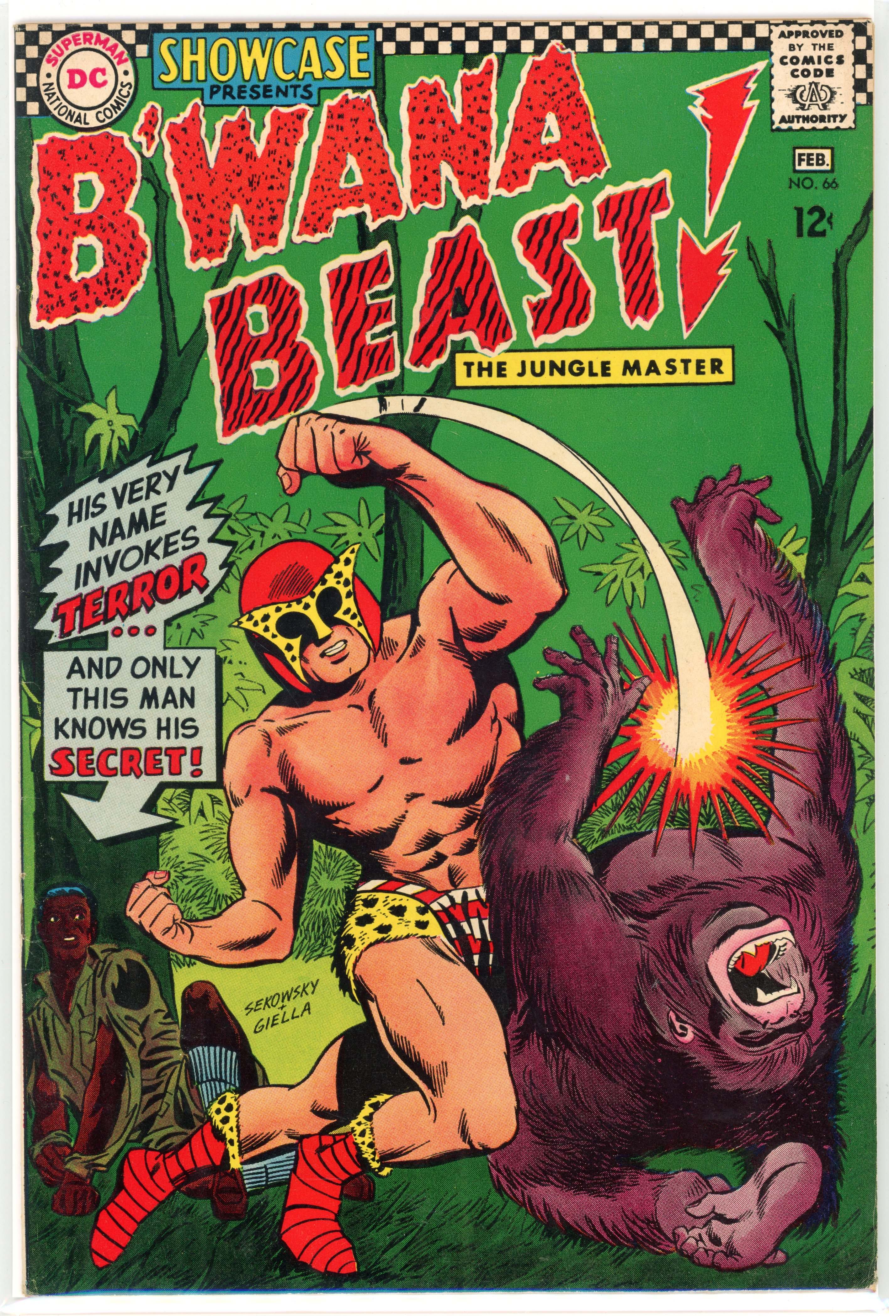 Showcase #66 (DC Comics, 1967) First appearance of B'Wanna Beast