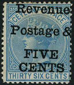 Ceylon SG 156 var mint