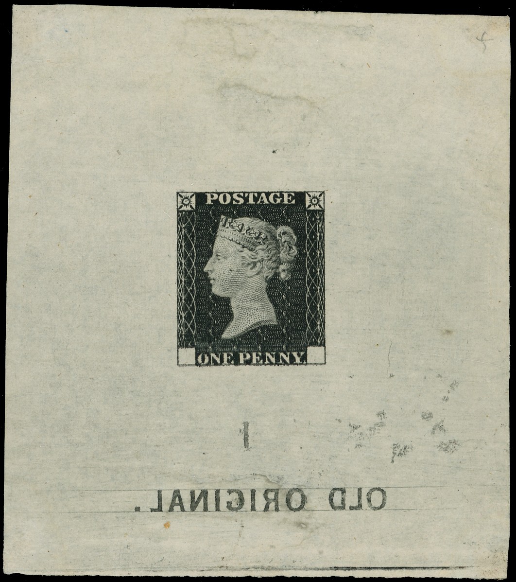 1860-71 1d Black "Old Original"...
