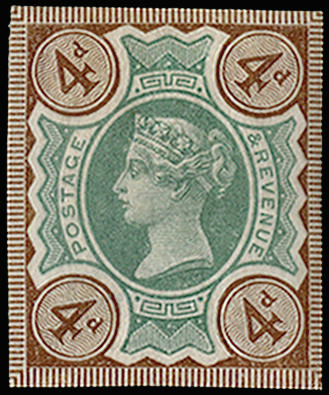 GB 1887 SG 205 4d imprimatur