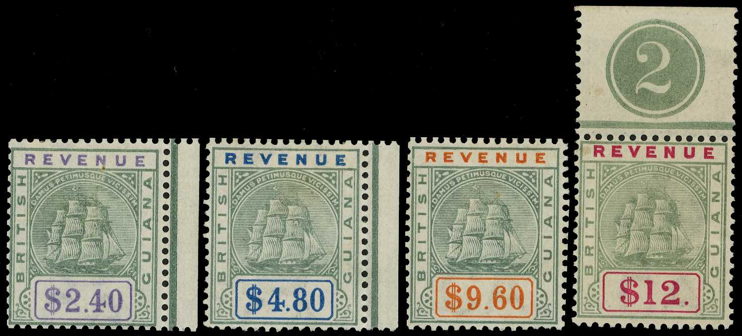1889-1911 Wmk Crown CA $2.40 to $12 original...