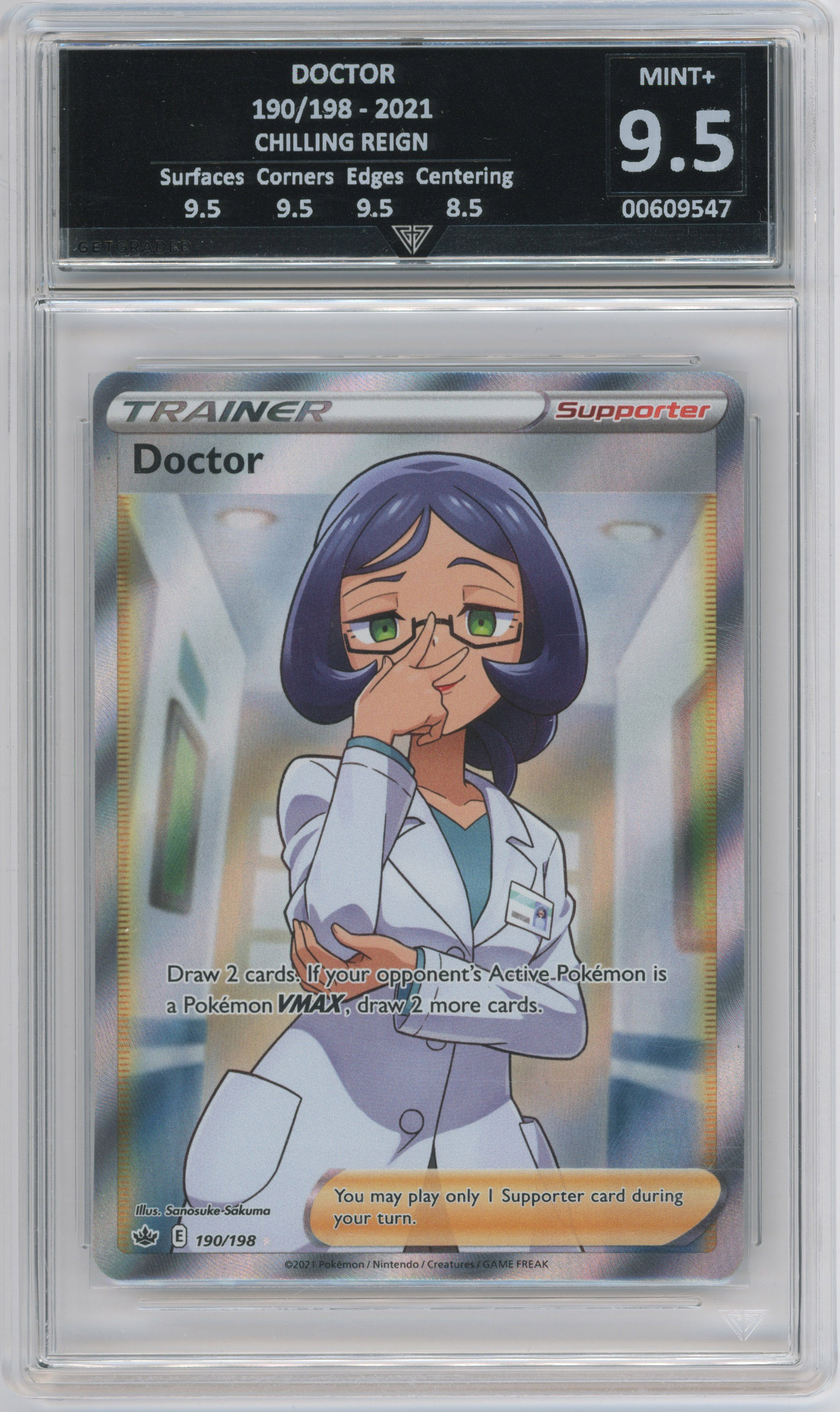 Pokémon TCG - Doctor #190/198 - Chilling Reign - Get Graded 9.5+ Mint