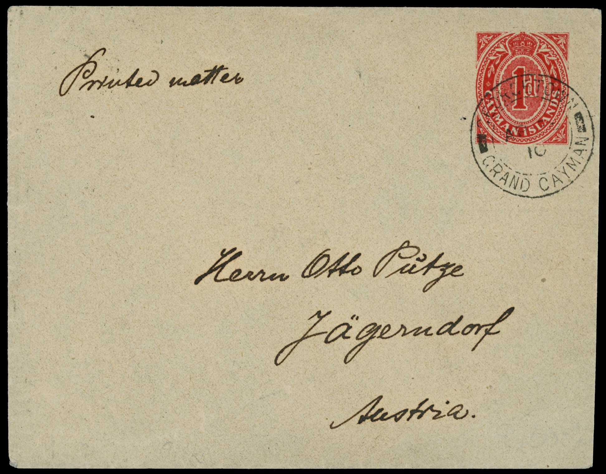 1910-27 Four used examples of 1d Postal...