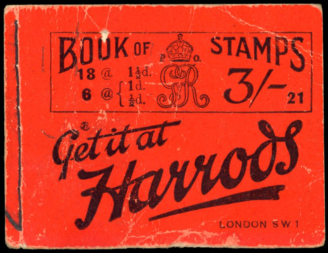 GB 1919 3s booklet (Edition 21), advertiser's voucher copy, SG BB19var