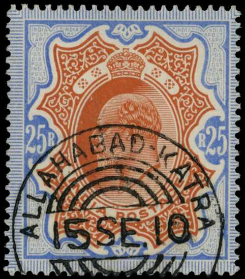 1909 25r brownish orange and...