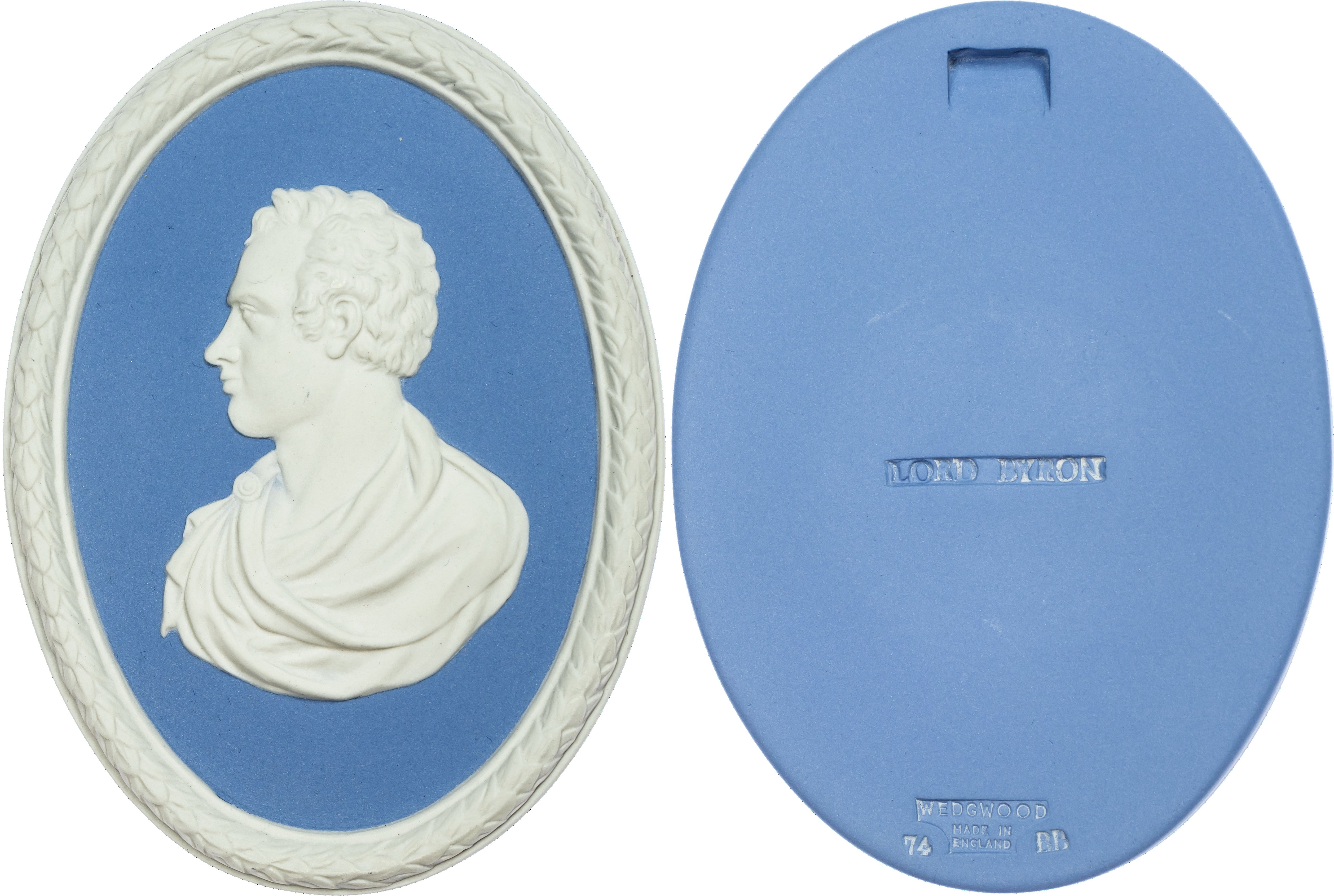 Lord Byron (1788‑1824), 150th anniversary of his death, plaque