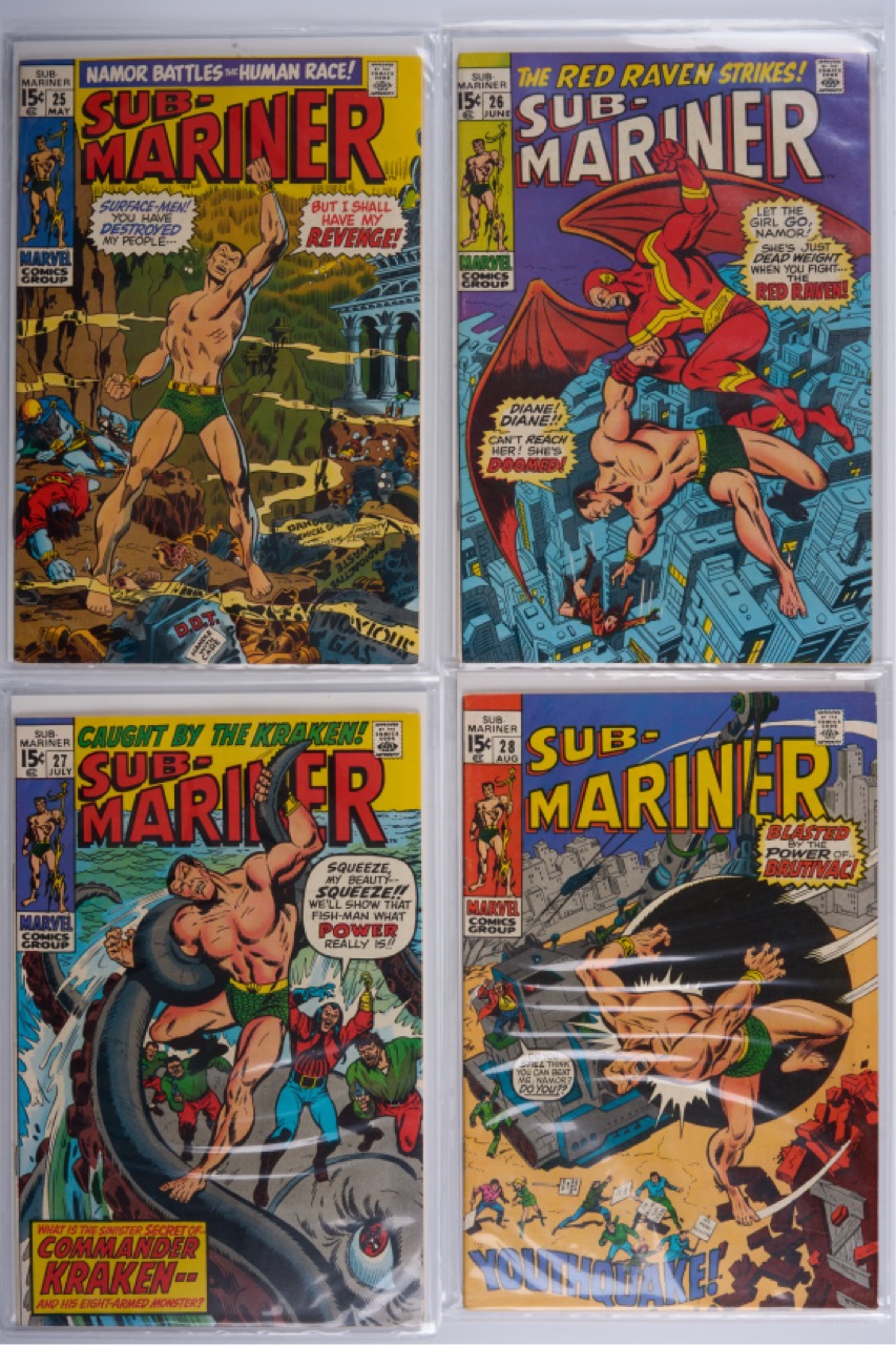 Sub-Mariner Volume 1 (Marvel Comics, 1970-71) Bundle of 12