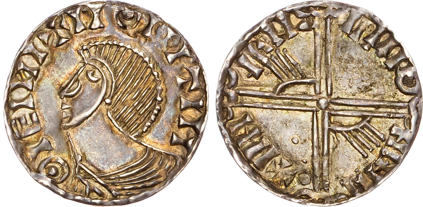 Hiberno Norse, AR Penny, Phase III, Long Cross and Hand Coinage (c. 1035-60), uncertain mint. 