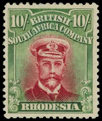 1922-3 10/- Head Die IIIB, perf 14. Large...