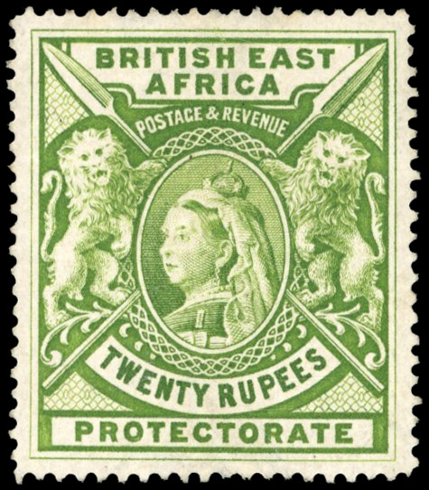 British East Africa SG 98 1897 20r mint