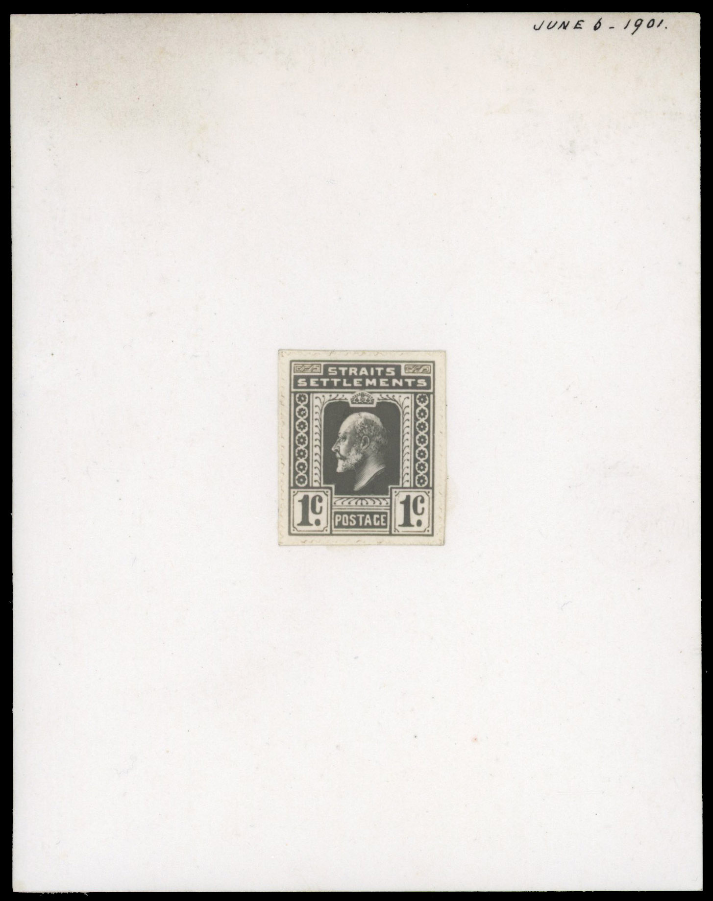 Straits Settlements 1901 KEVII 1c photographic essay