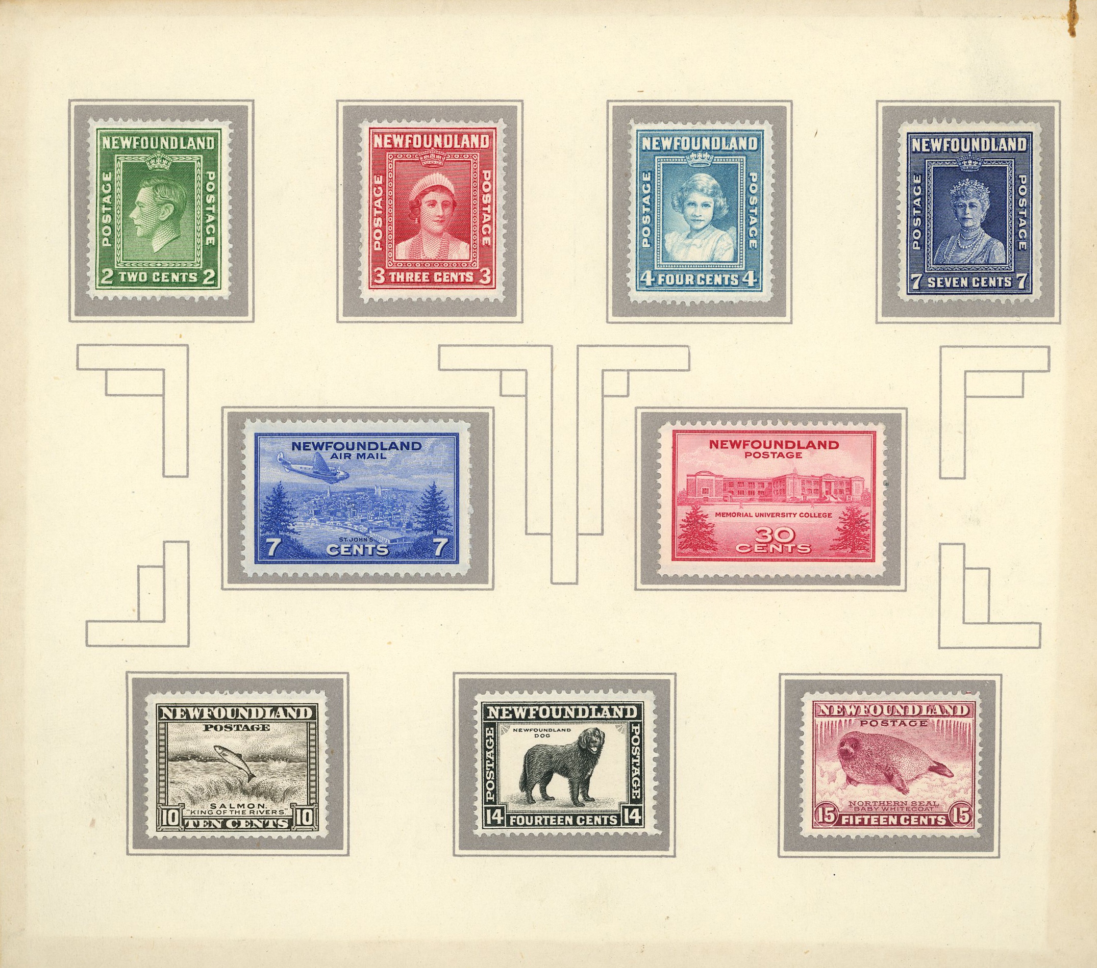 Newfoundland 1947 UPU presentation folder...